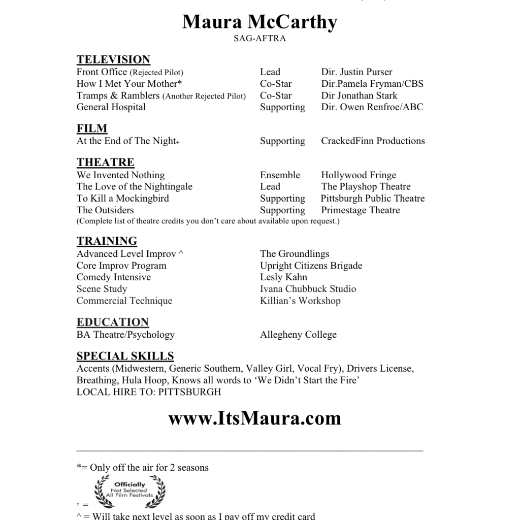 maura-mccarthy-actress-resume